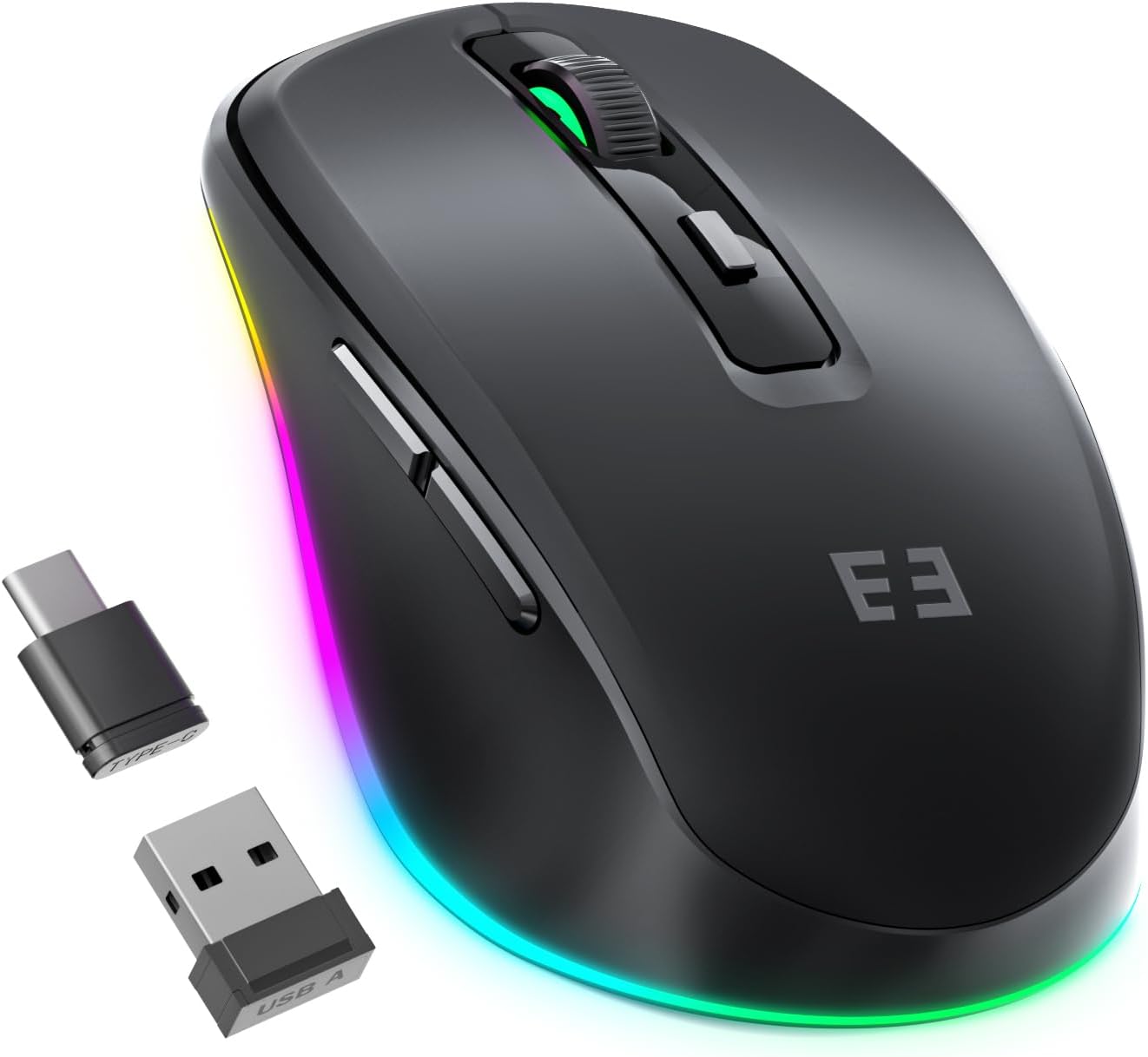 seenda Wireless Type C Mouse - Light Up Jiggler