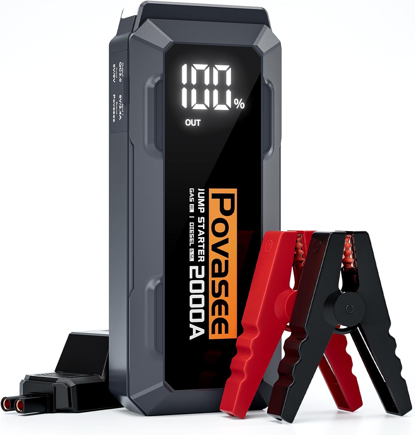 2000A Peak Portable Jump Starter - Power On-the-Go