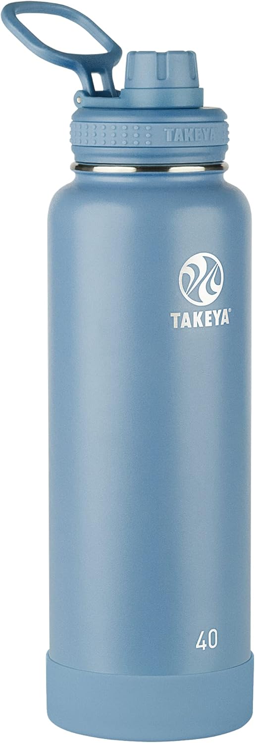 Takeya Actives Water Bottle - Insulated & Durable 40 oz Bluestone