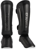 Muay Thai Shin Guards - Durable PU Leather Protection for Sparring