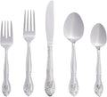 RiverRidge Rose Monogrammed Flatware Set 46 Piece (Style 999C)