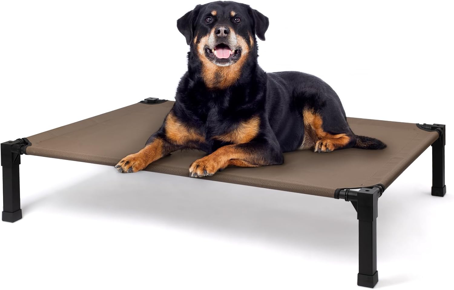 Cooling Elevated Dog Bed with Washable Mesh and Metal Frame