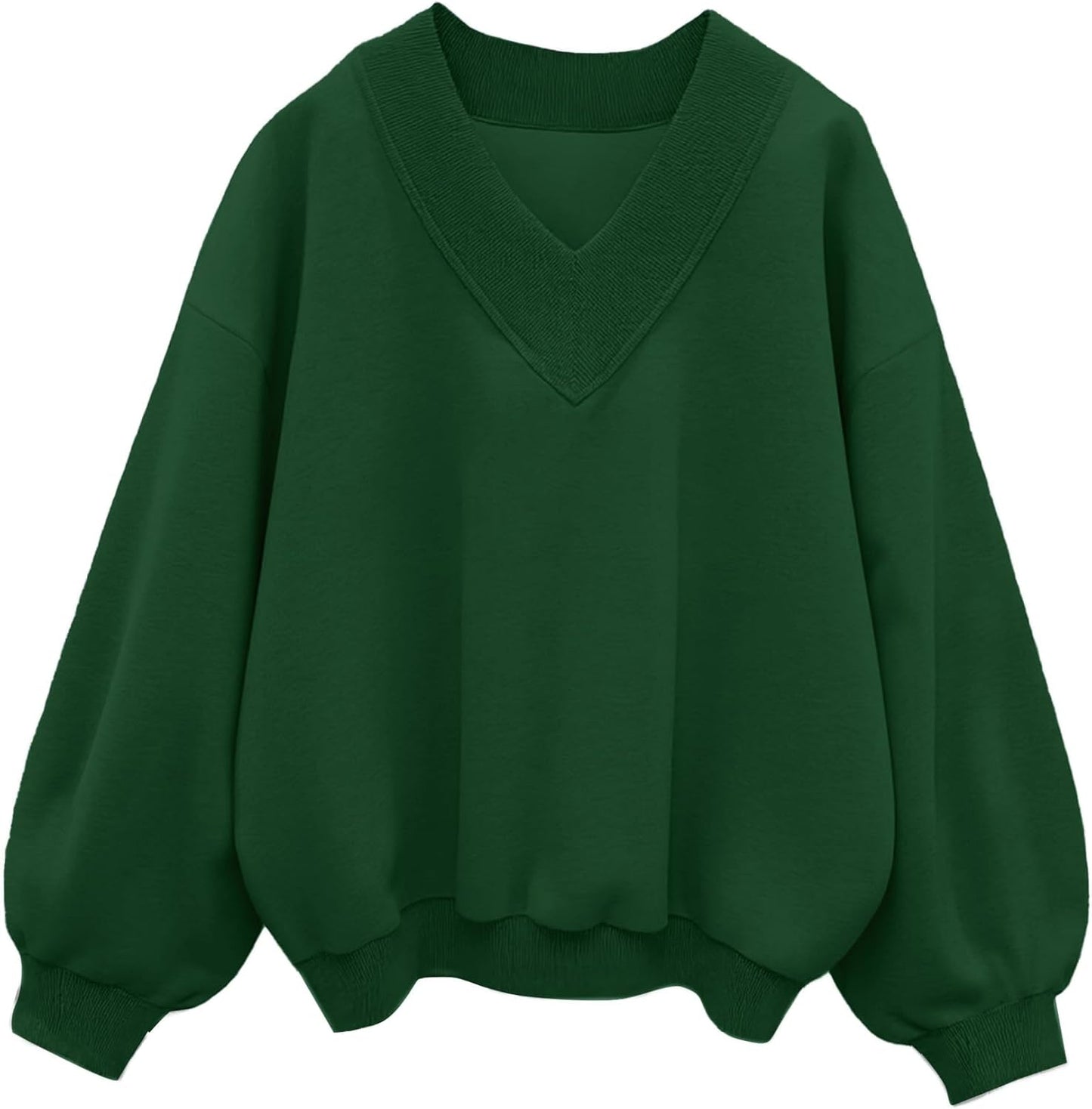 Hilinker Womens V Neck Oversized Sweatshirts for Casual Style