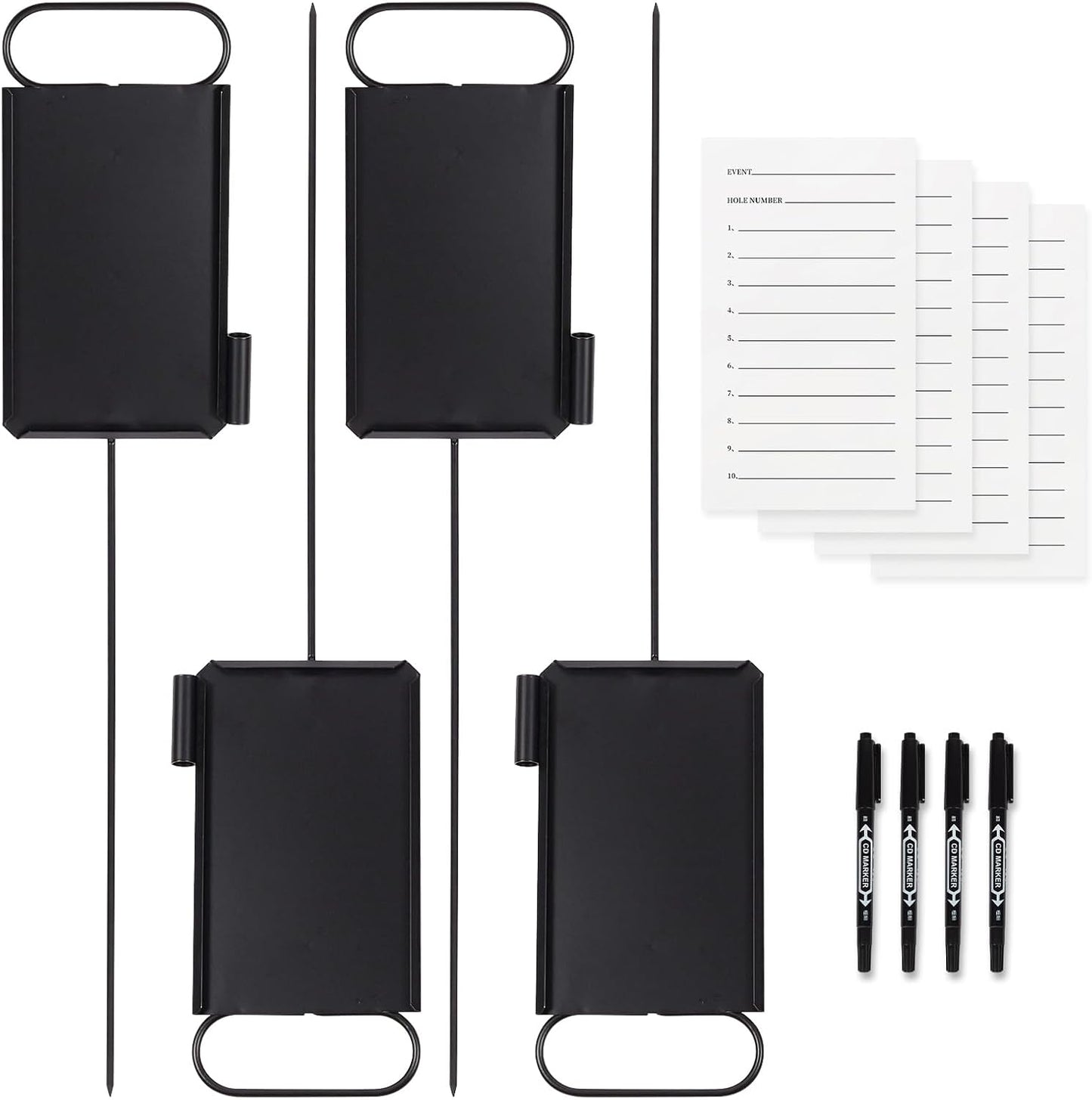 4 Pcs Closest to The Pin Marker - Durable Golf Proximity Signs
