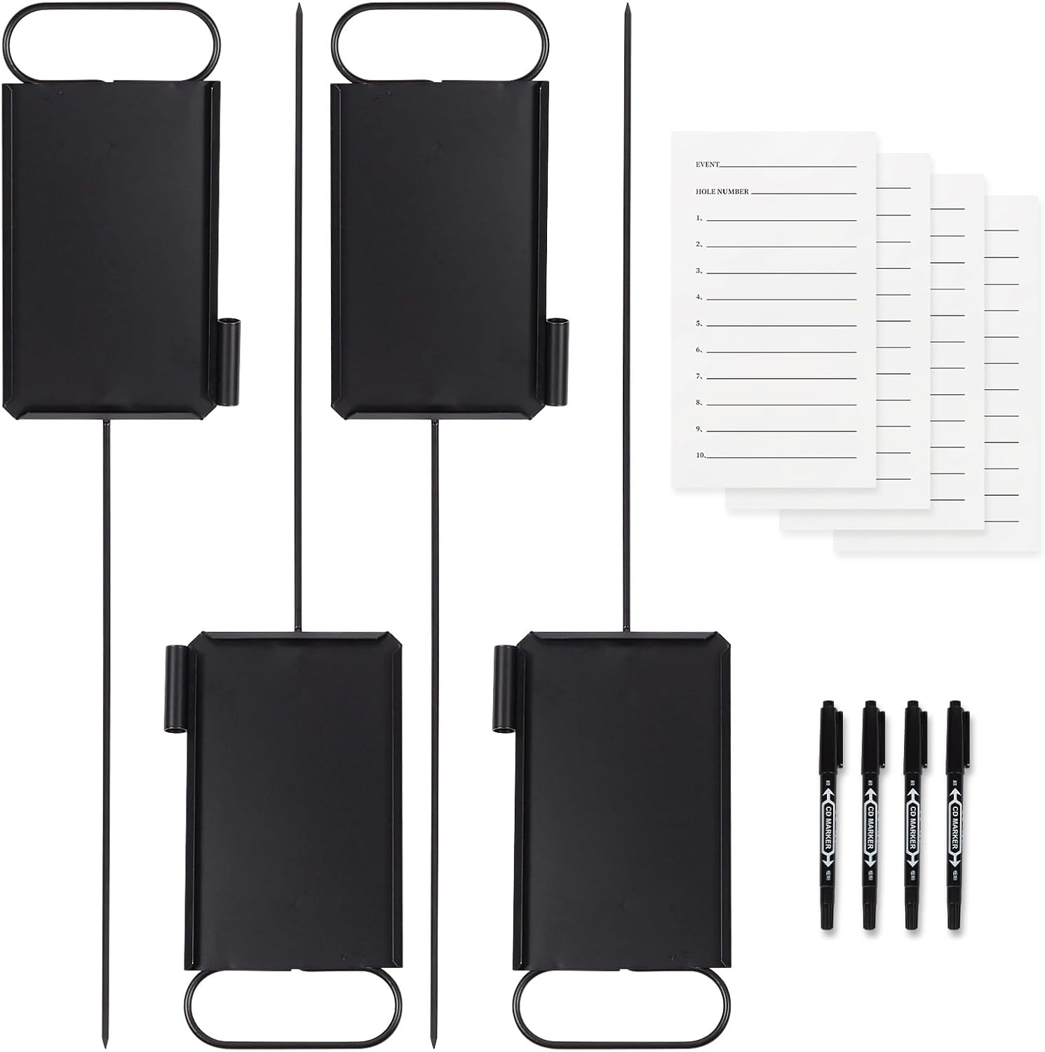 4 Pcs Closest to The Pin Marker - Durable Golf Proximity Signs