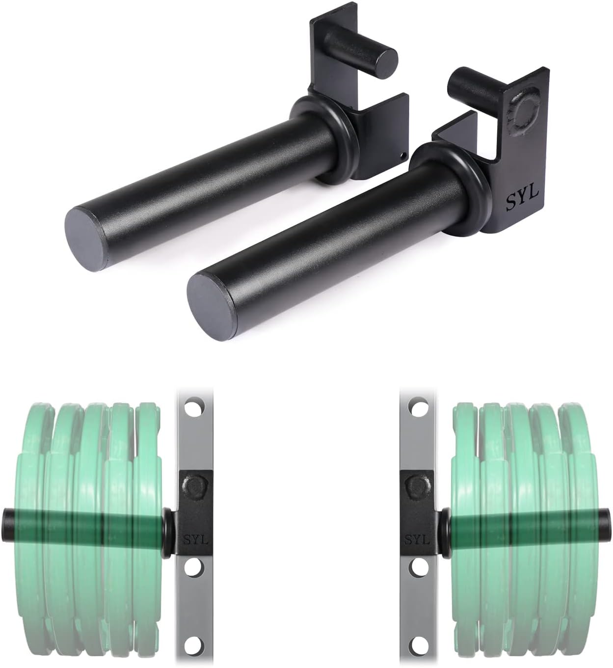SYL Fitness Olympic Weight Plate Holder - Space-Saving Storage!