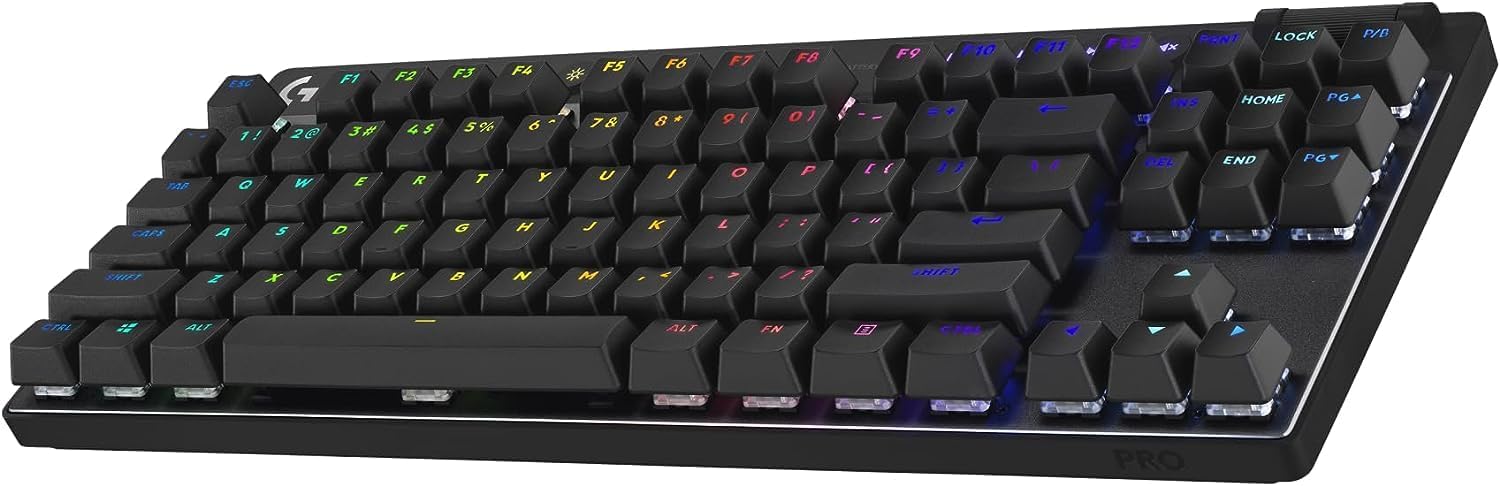Logitech G PRO X TKL LIGHTSPEED: Ultra Portable, Tactile Switches, Renewed