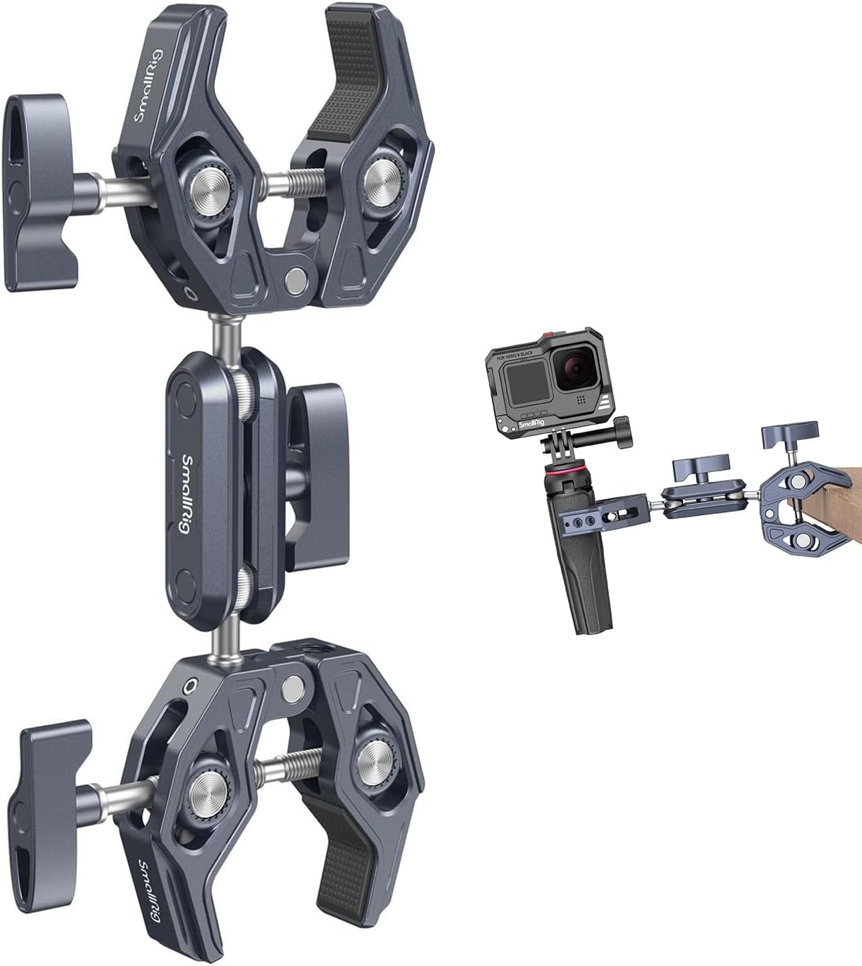 SMALLRIG Double Clamp Mount for Photography and Video Recording