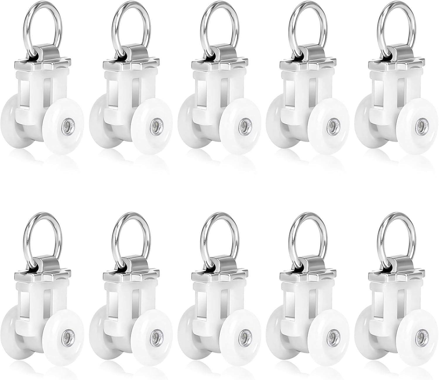 Vin Beauty Ceiling Track Rollers Set - Smooth & Silent Curtains