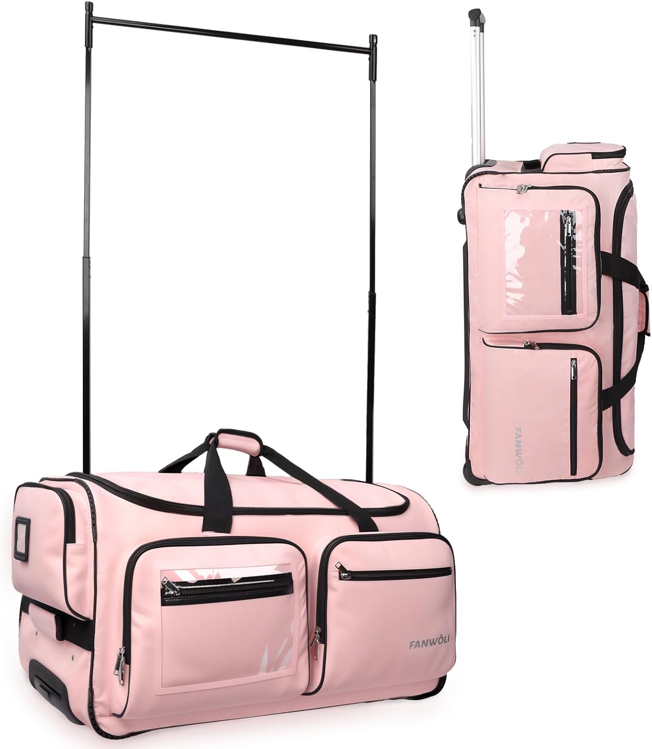 Fanwoli 23 Dance Bag with Garment Rack for Performers