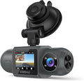 COOAU D30S 4K Dash Cam: Dual 2.5K Front + Inside, Night Vision & GPS