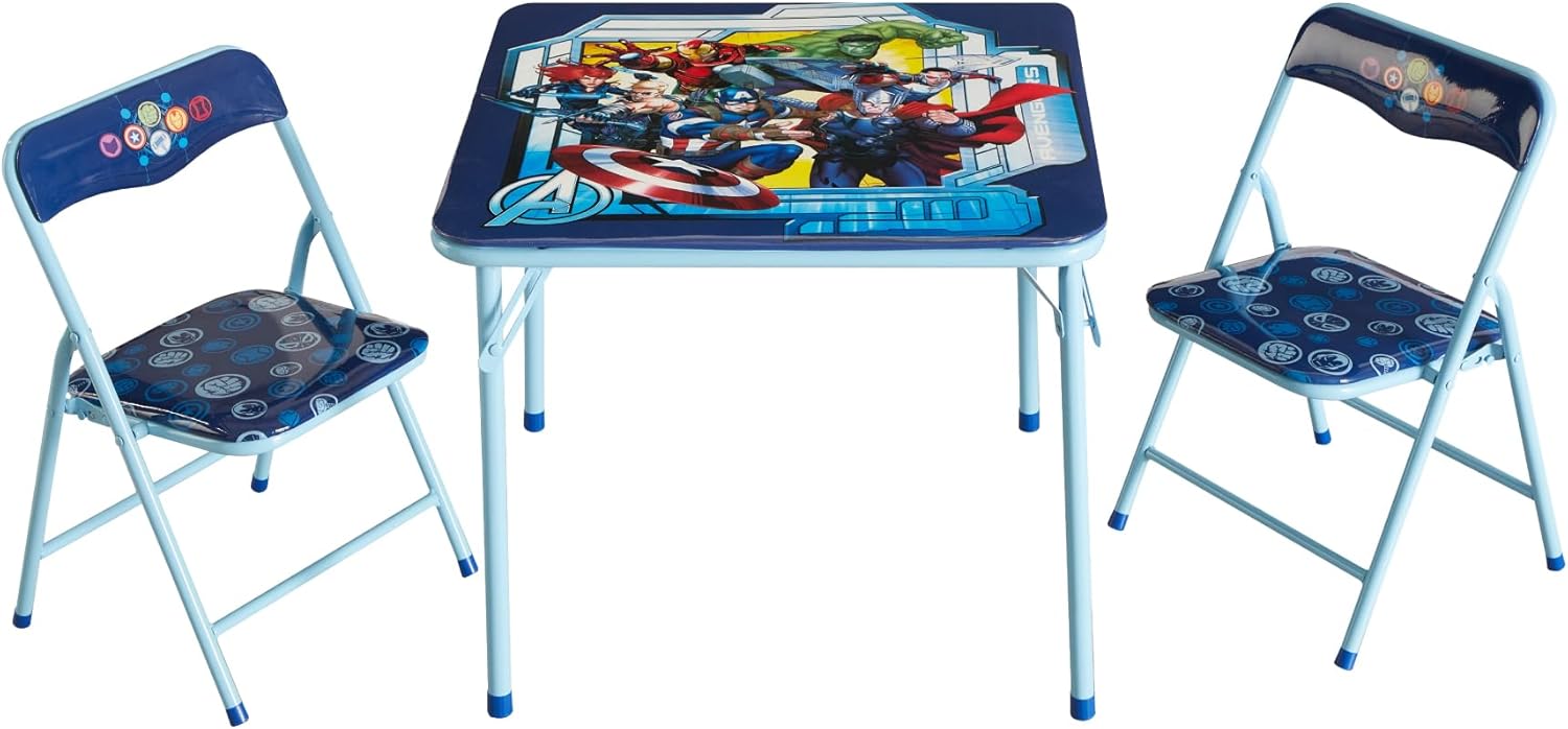Marvel Avengers 3-Piece Kids Activity Table and Chair Set