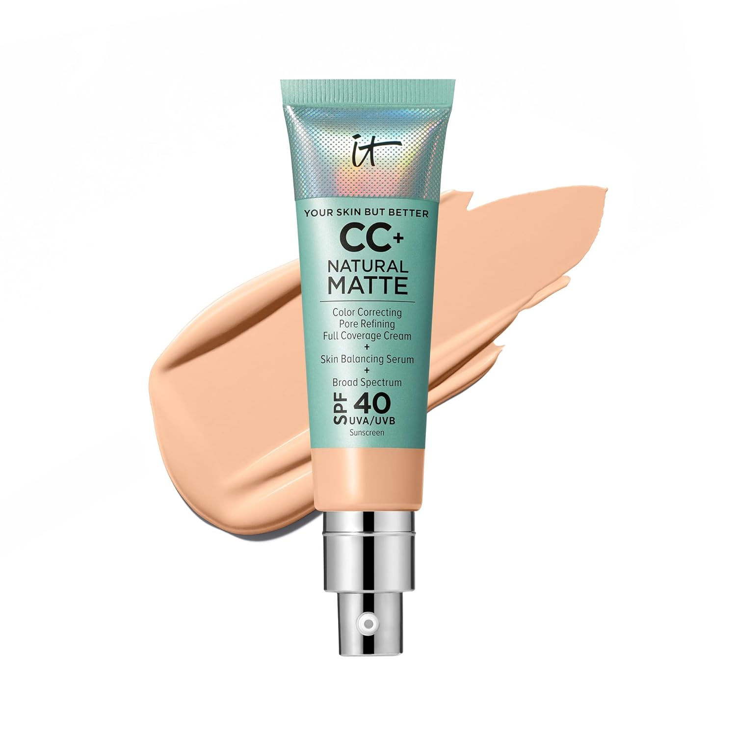 IT Cosmetics CC+ Cream Natural Matte Foundation for Oily Skin