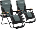 Oversized Padded Zero Gravity Chair Set of 2 - XL 30in Wide Recliners
