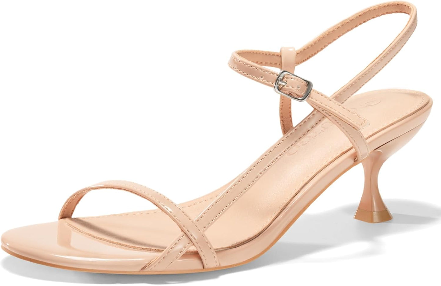 Coutgo Womens Strappy Heeled Sandals for Elegant Occasions