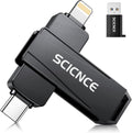 512GB Flash Drive for iPhone iPad Metal Gray - Expand Storage Easily