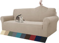 Jacquard Stretch Sofa Cover for 3 Cushion Couch - Pets Friendly
