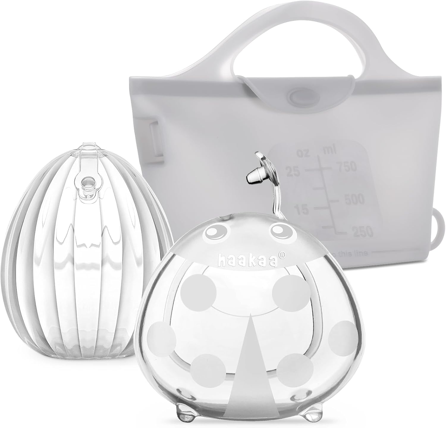Haakaa Milk Collector Set - Essential Hands-Free Breast Pump
