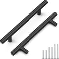 Probrico 5in Hole Centers Black Stainless Steel Cabinet Pulls - Clean
