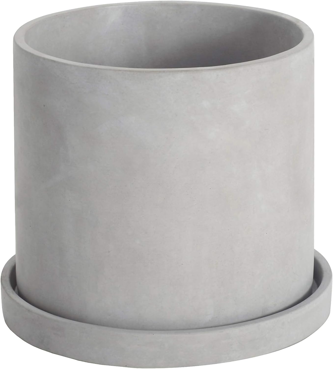 Ekirlin 9 Inch Flower Plant Pot - Modern Cement Planter