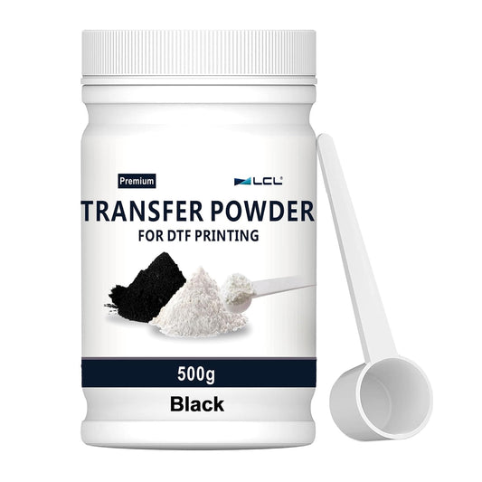 500g Black DTF Powder - Hot Melt Adhesive for Dark Garments