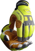 Caiman MAG Multi-Activity Glove with Goat Grain Leather Palm - Hi-Vis