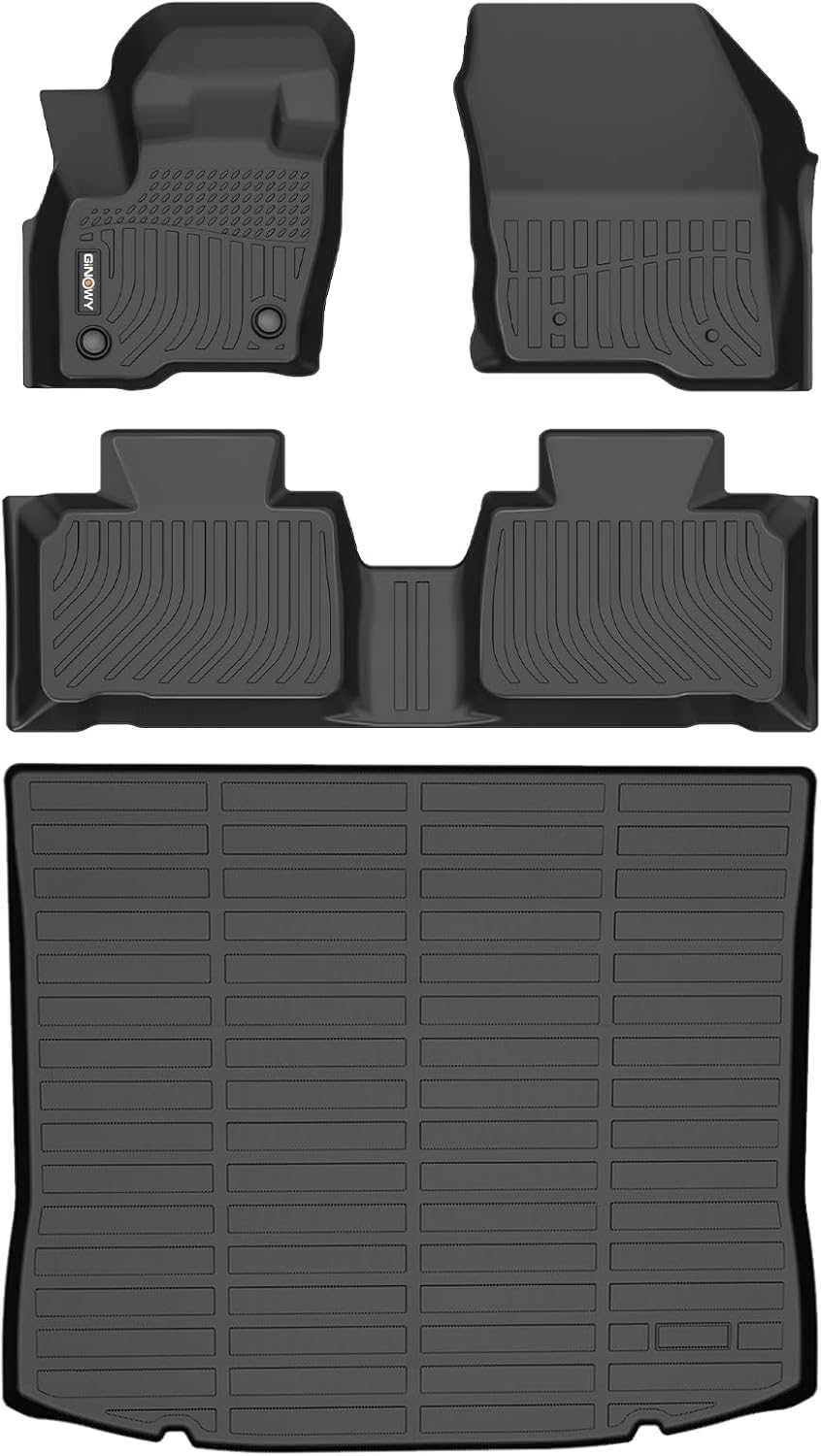 GINOWY Floor Mats for Ford Edge 2015-2025: All Weather Protection