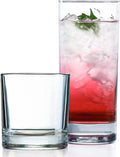 Everyday Drinking Glasses Set of 8 Hurricane Glasses - Durable