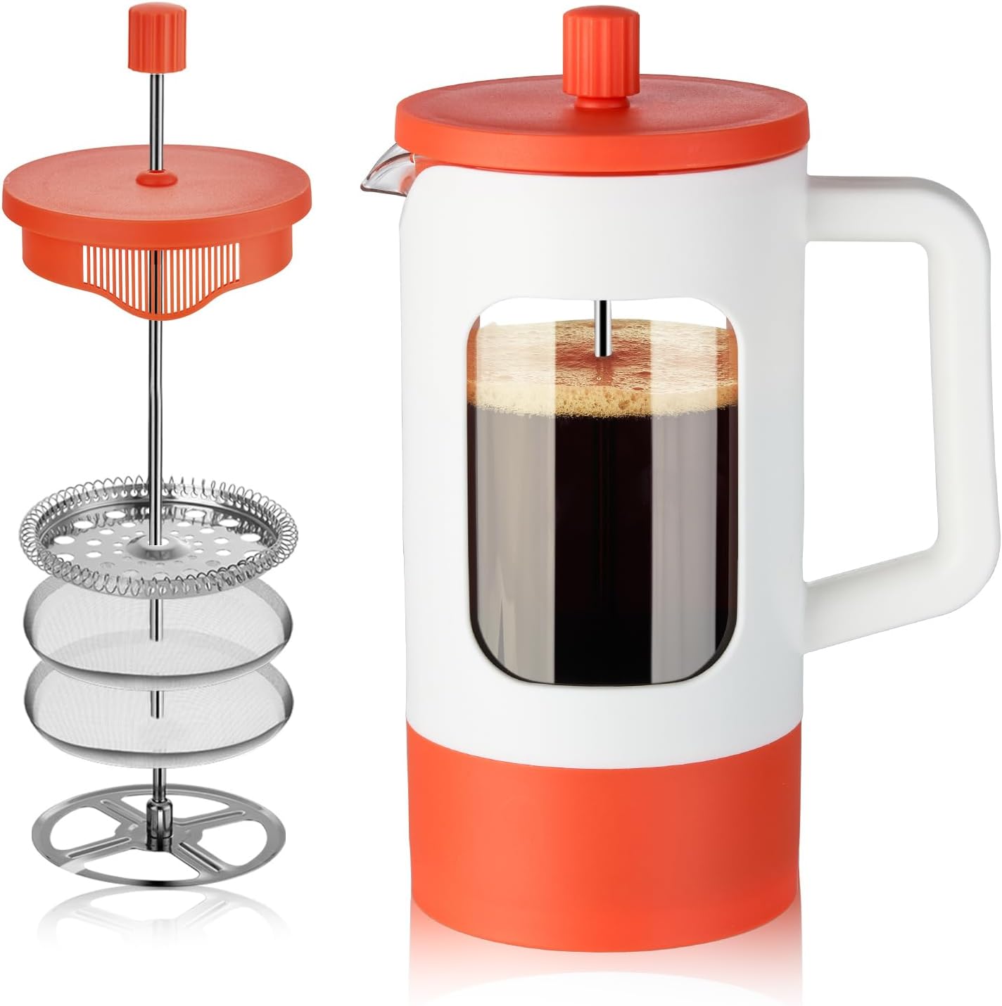 YOLIFE French Press 4-Cup Coffee Maker - Brew Perfectly Smooth Coffee Anywhere!