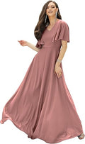 KOH KOH Womens Long Elegant Bridesmaid Evening Cocktail Dress