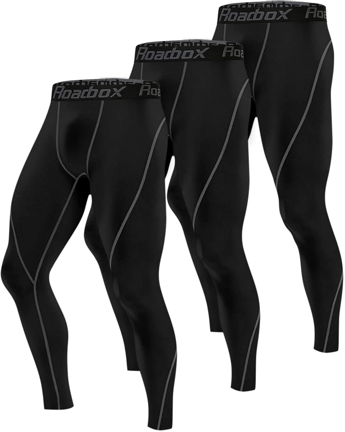 Roadbox Men's Compression Pants for Running Yoga Basketball