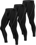 Roadbox Men's Compression Pants Tights - Supportive Athletic Base