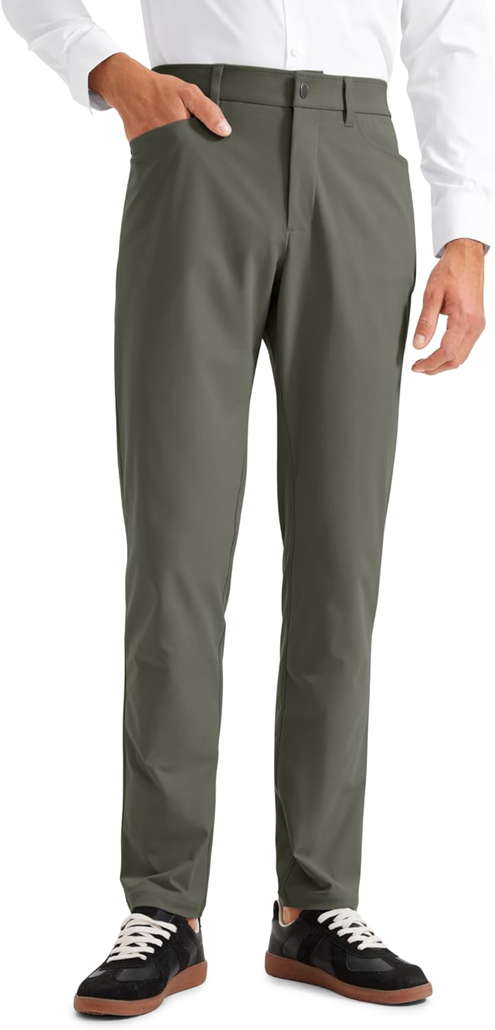 CRZ YOGA All Day Comfy Golf Pants for Men - Quick Dry Trousers