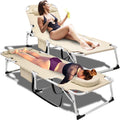 ABORON Patio Lounge Chair - Heavy Duty Adjustable Chaise Lounge