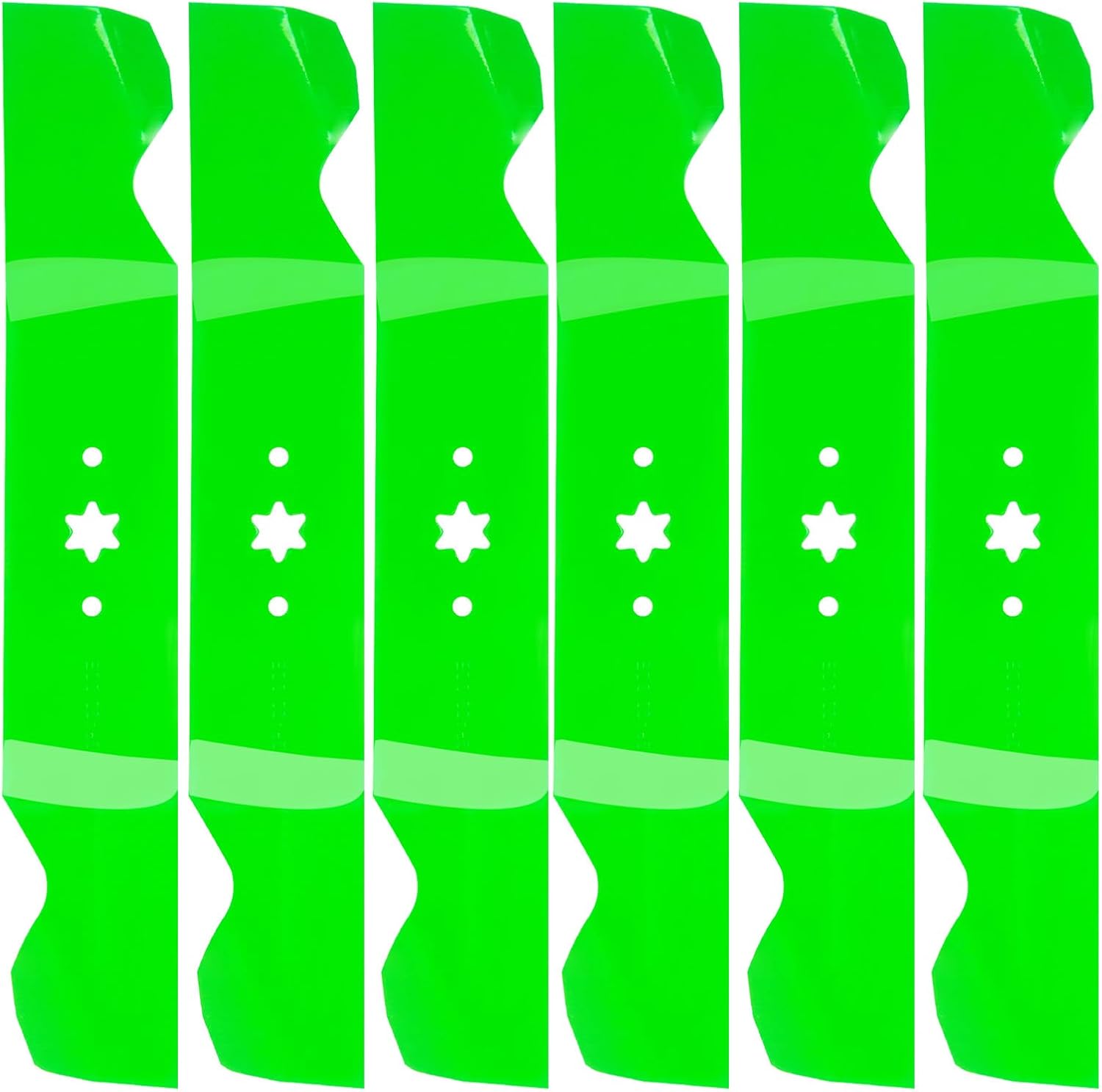6 Pack Mower Mulching Blade for 54 inch Decks - High Quality
