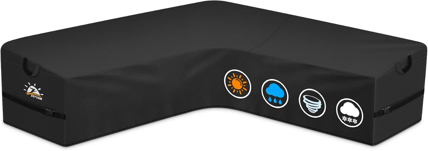 Zettum Outdoor V-Shaped Sectional Cover for Patio Furniture