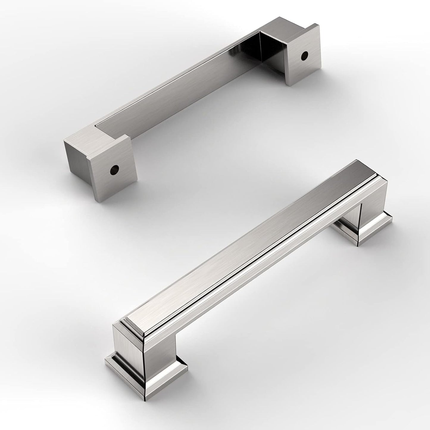 Brushed Satin Nickel Cabinet Pulls for Kitchen and Bathroom Use