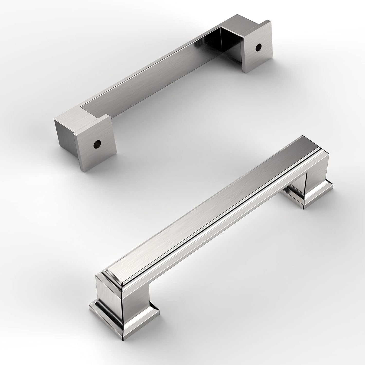 Brushed Satin Nickel Cabinet Pulls for Kitchen and Bathroom Use