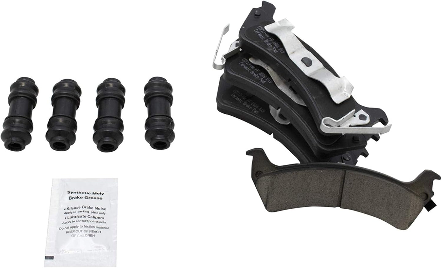 TRQ Rear Brake Pads Ceramic for 1995-1998 Jeep Grand Cherokee