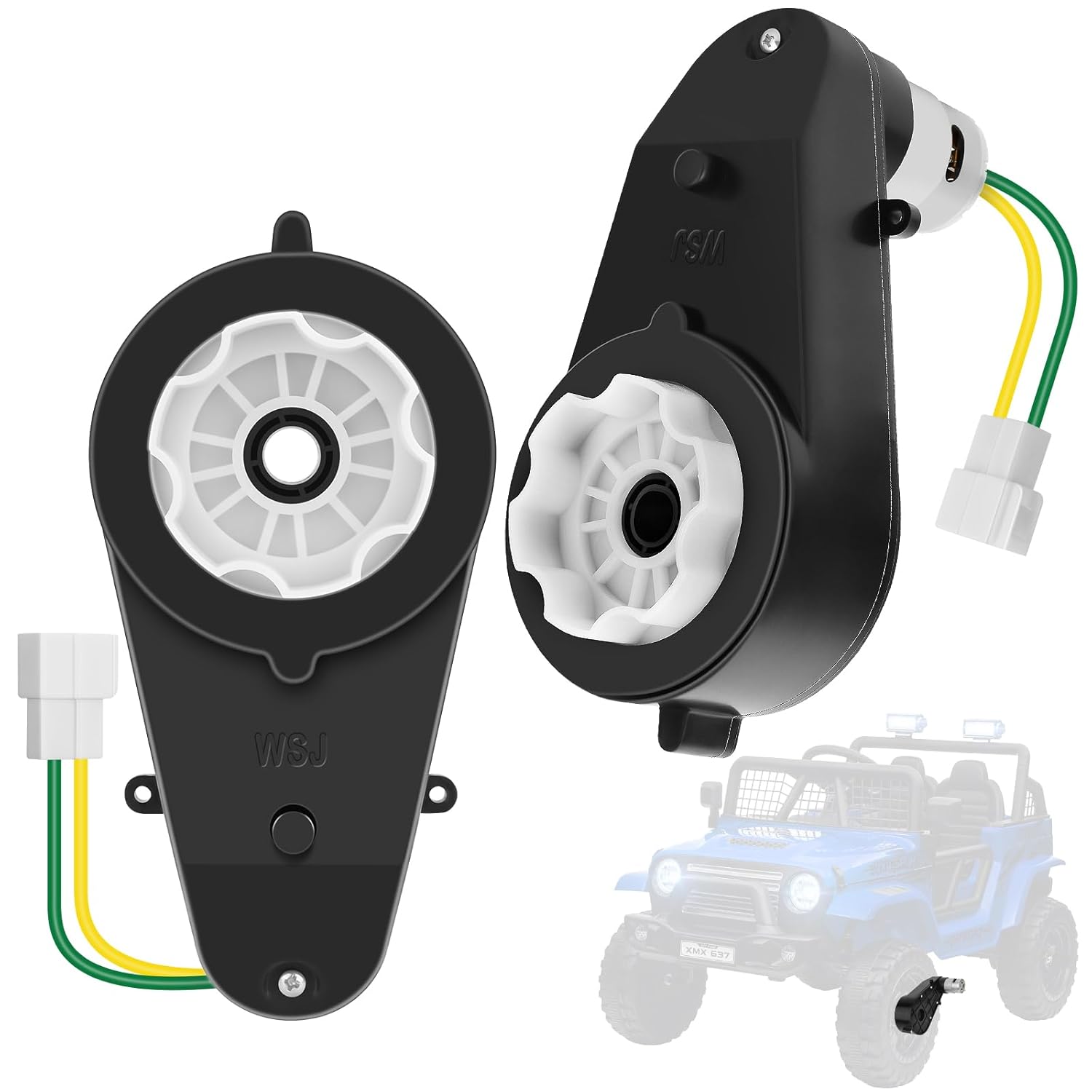 High-Speed 24V Electric Motor Gearbox for Ride-On Toys by JUZUXI