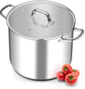 Leonyo 24QT Stainless Steel Stock Pot for Cooking and Stewing