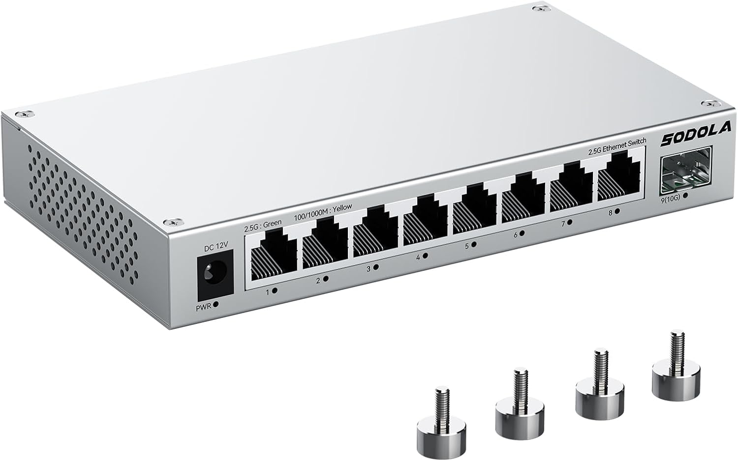 8-Port 2.5Gb Switch Unmanaged for Fast Network Connections