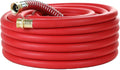 25FT 5/8 Heavy Duty Rubber Garden Hose - High Pressure, All-Weather