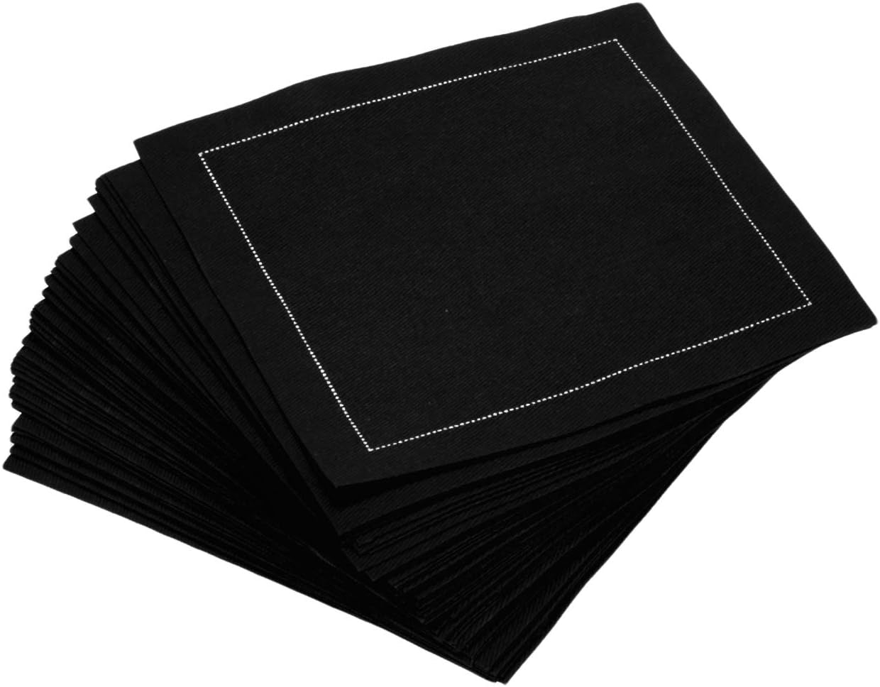 Luxury Cotton Cocktail Napkins - Elegant Disposable Bar & Party Essential