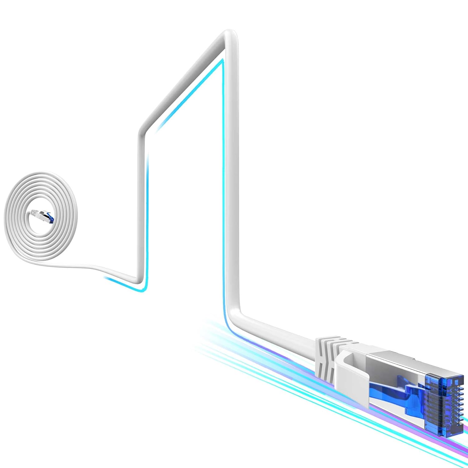 Cat8 Ethernet Cable 200 FT High Speed for Gaming and Streaming