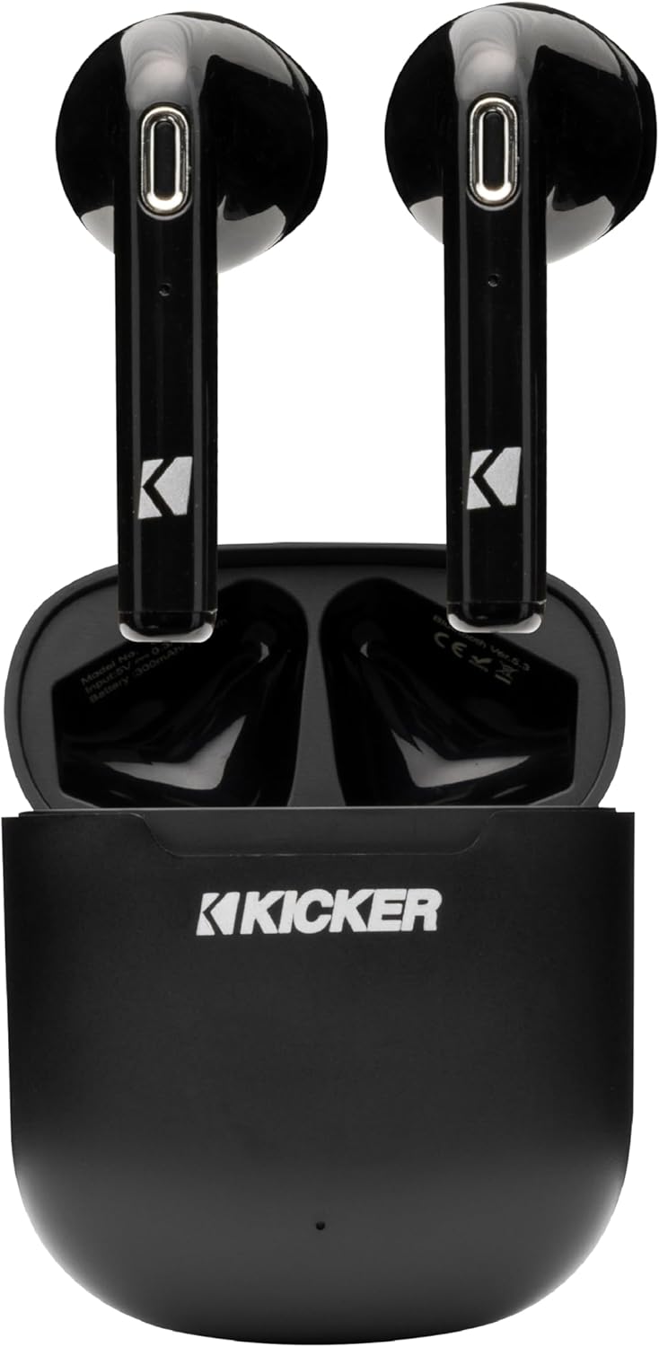 KICKER TWS1 True Wireless Earbuds: 20 Hours Playtime