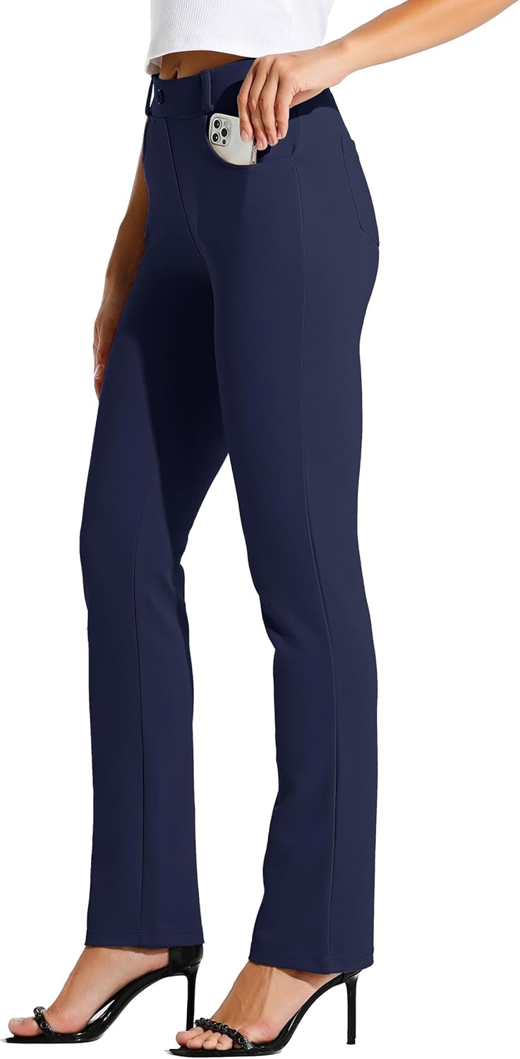 Willit Women's Yoga Dress Pants for Office and Casual Wear
