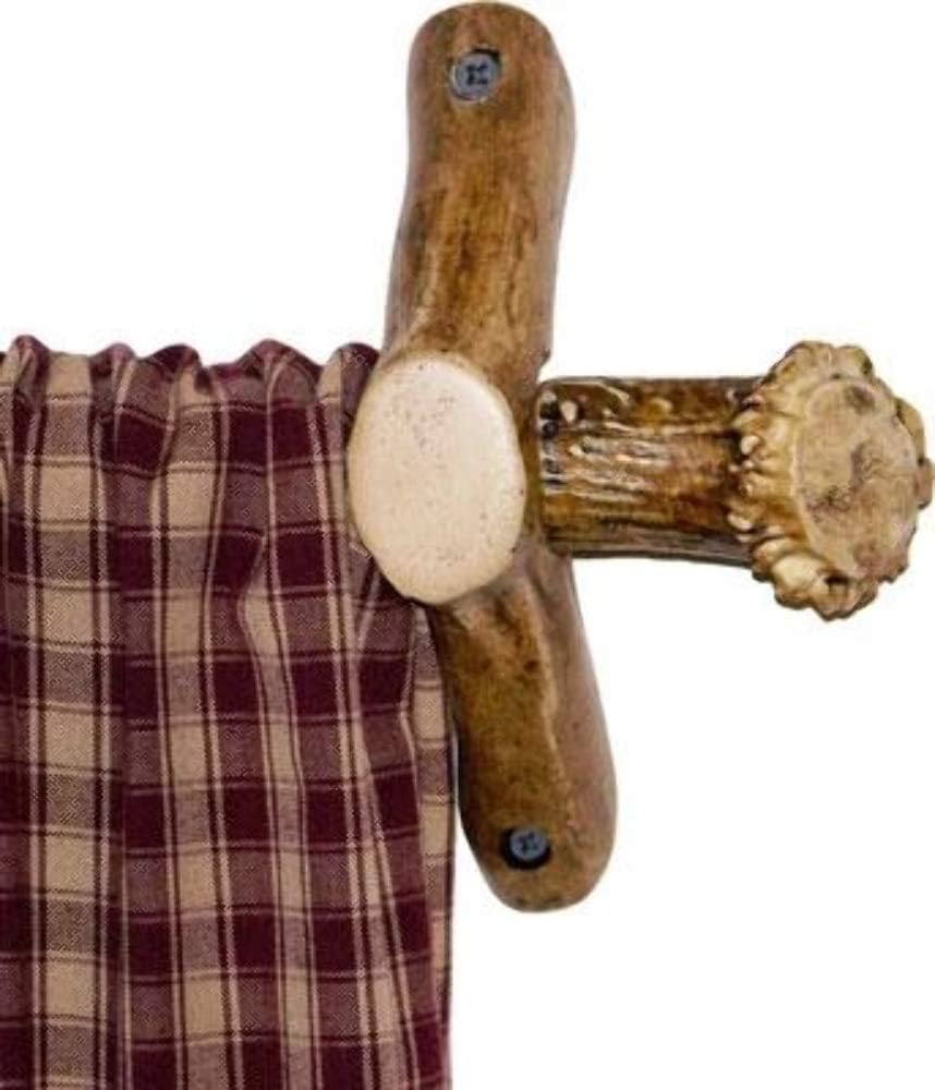 Antler Rod End Bases - Nature-Inspired Decor