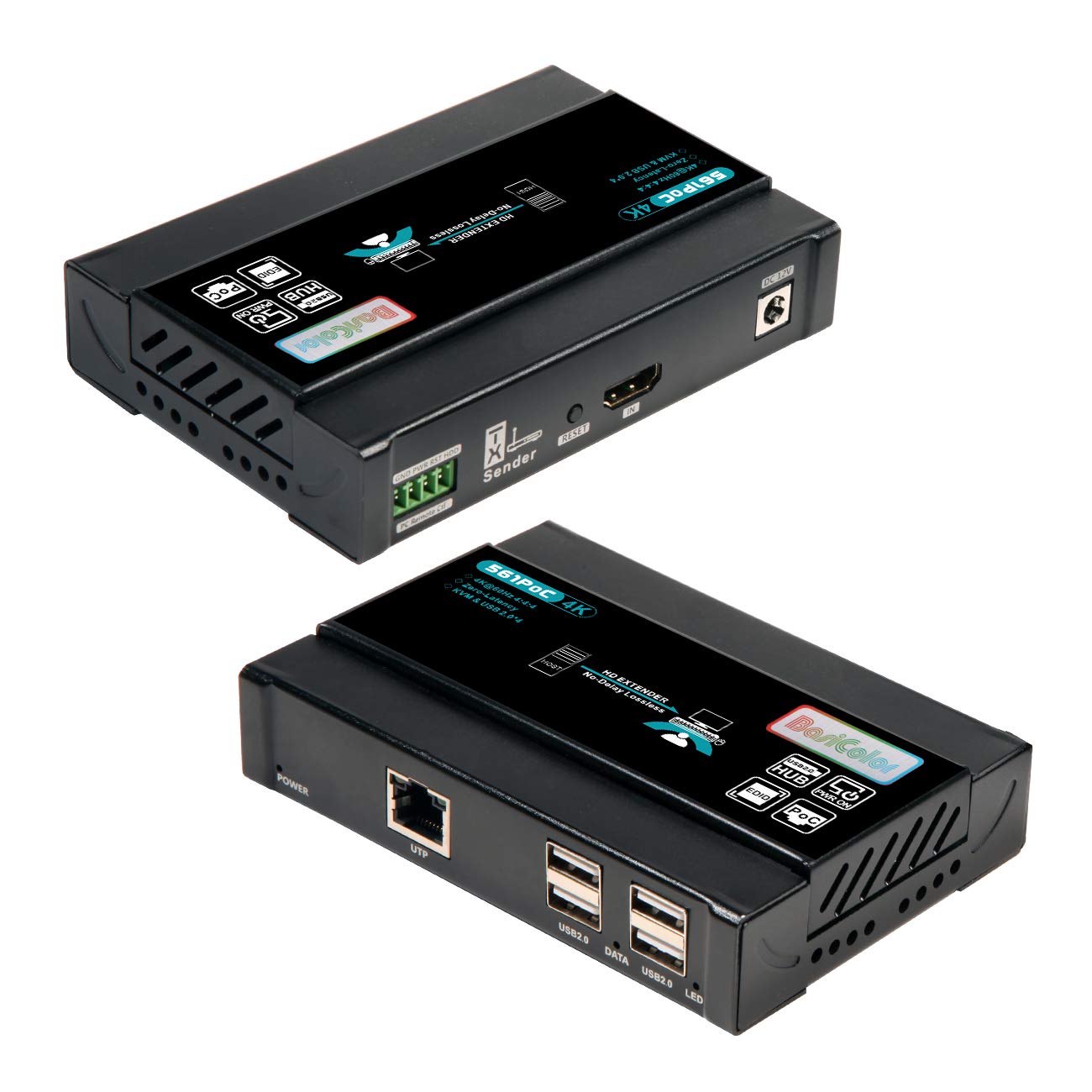 4K HDMI KVM USB Extender for Lossless Video Transmission