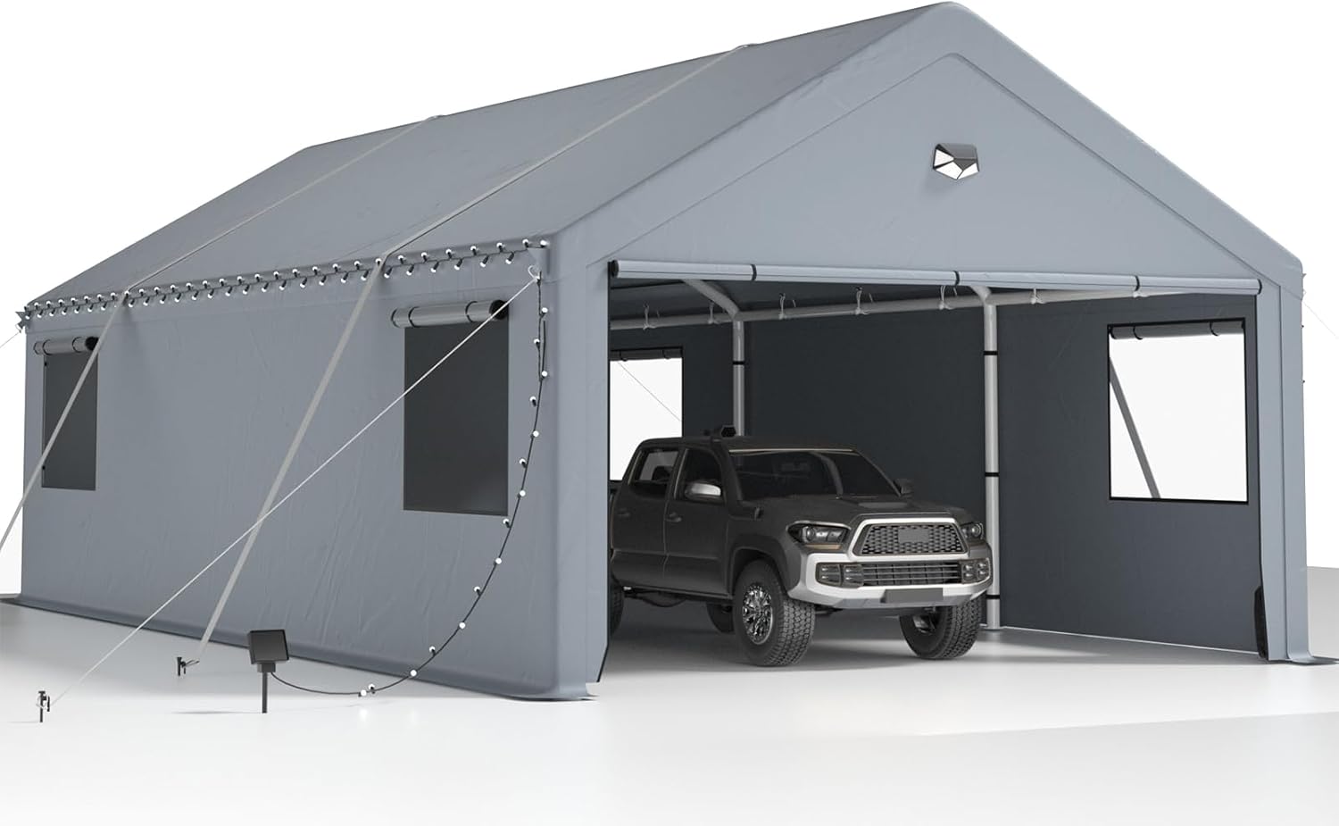 Heavy Duty 13X25 Carport Canopy with Removable Side Walls